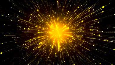 金色粒子光团爆炸推进奢华背景视频的预览图